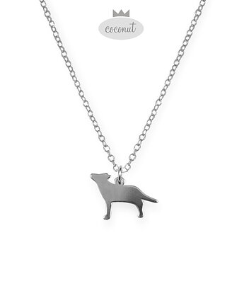 WILK - srebro 925, wisiorek na łańcuszku, COCONUT