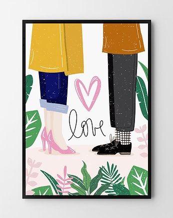 Love - plakat/ilustracja na prezent dla dziewczyny, HOG STUDIO