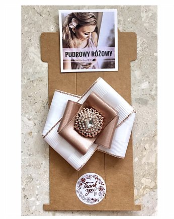 Biżuteryjna spinka do włosów New, Pudrowy Różowy
