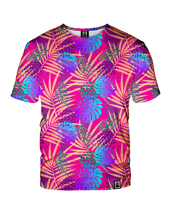 Męski T-shirt DR.CROW Palms Pink, DrCrow