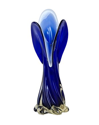 Wazon kobaltowy, szkło Murano, włoski design, lata 60, produkcja: Włochy, Przetwory design