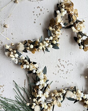 Dekoracja świąteczna gwiazda złoto-biel, Zamotana z pasją