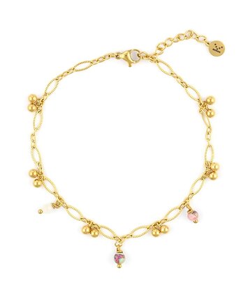 Bransoletka na nogę - złote kuleczki, Kulka Bransoletki