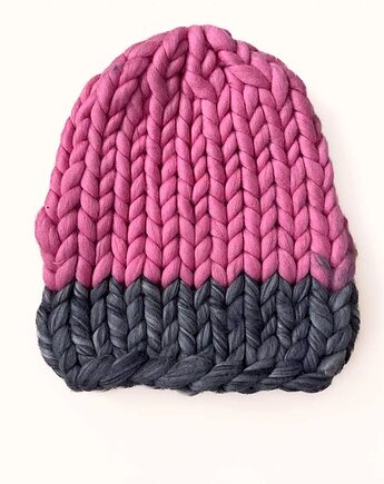 100% MERINO CZAPKA neon, PANAPUFA
