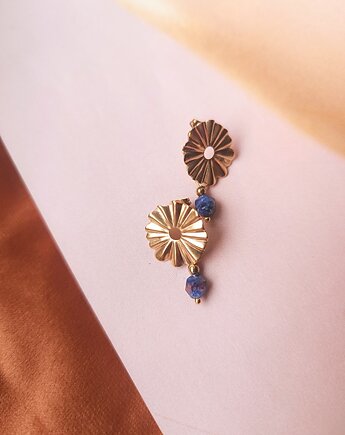 Kolczyki pozłacane  Sun, Emilia Rabenda