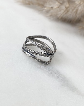 Srebrny pierścionek - Wzburzone fale, Marisella