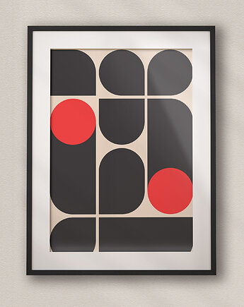 Minimalistyczny plakat - Bauhaus #26 - Do salonu, sypialni, biura, DAPIDOKA