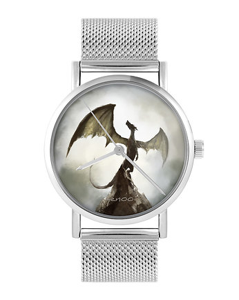 Zegarek - Smok cienia - bransoleta mesh, yenoo