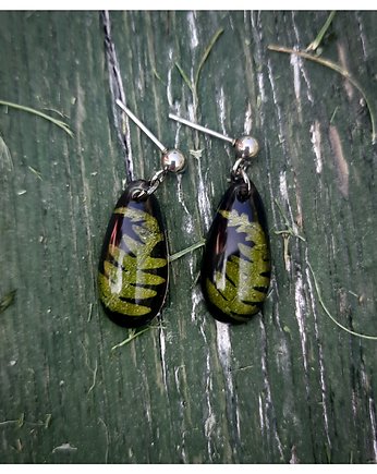 Kolczyki z paprocią "Asia", Figa handmade accessories