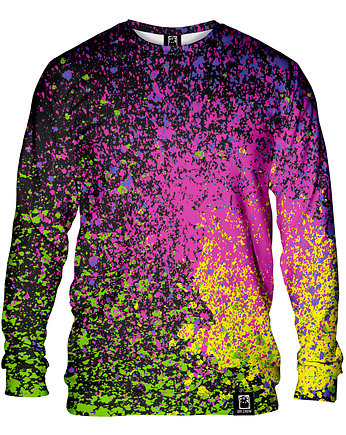 Bluza Bez Kaptura Męska DR.CROW Splatter Black, DrCrow