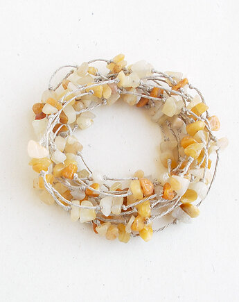 Jadeit żółty Bransoletka Nature, galeria nuit