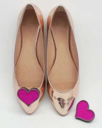 I love U/ Fuchsia Pink - klipsy do butów Coquet, Coquet