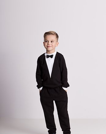 Bluza dresowa "ala marynarka" czarna, Ynlow