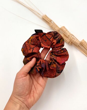 Scrunchie/frotka Vintage ciemna, wu handmade