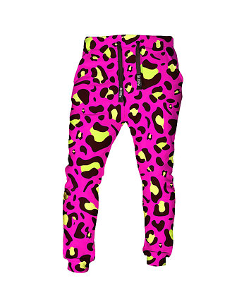 DR.CROW Spodnie Fullprint Panterka Pink, DrCrow