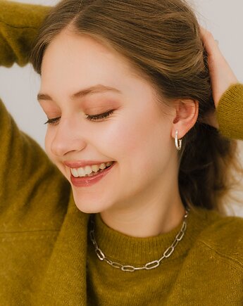 Kolczyki srebrne łuki, Bijoux by Marzena Bylicka