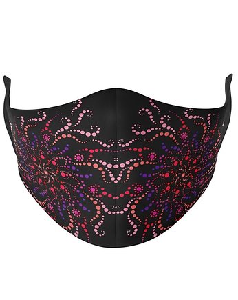 Maseczka 3-warstwowa wielorazowa ROZETA RÓŻOWA, dirrtytown clothing