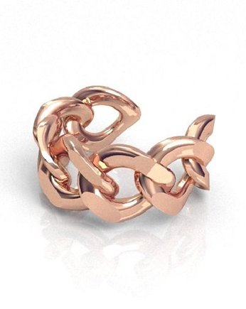 Nausznica CHAIN -różowe złoto, ISSI Jewelry