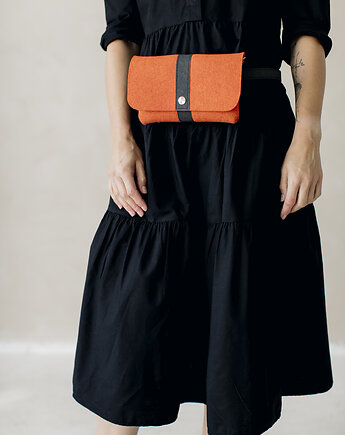 Marmollada - torebka filcowa nerka SZAFRAN + c, marmollada