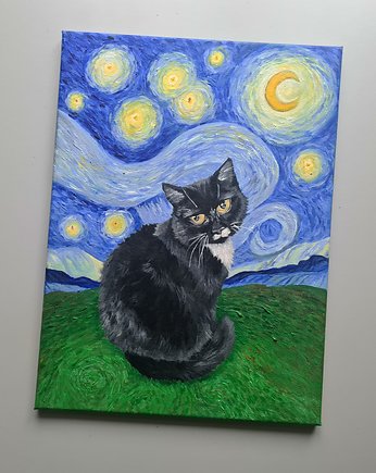 Portret Twojego pupila w stylu Van Gogh - okazja! Darmowa dostawa!, MOSKIT Marta Oniszk