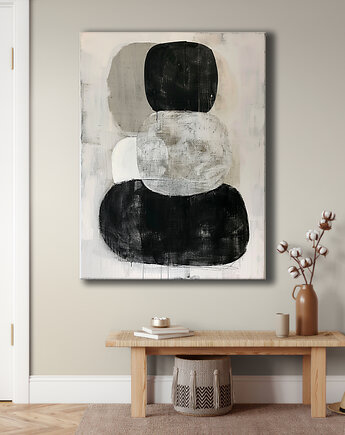 Geometria natury - Obraz na płótnie - Druk Blejtrama, Minimalizm, Loft #110, Black Sapphire Art
