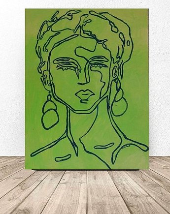 Obraz olejny do salonu portret kobiety, alice oil on canvas