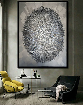 Ostatni w tej cenie wysyłka 24h - metaliczny 70x100cm, art and texture