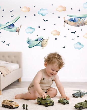 Naklejki ścienne z samolotami , Mała Pracownia DK