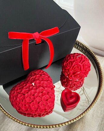 Walentynkowy zestaw prezentowy  świece ekologiczne sojowe, Coccola JEWELLERY