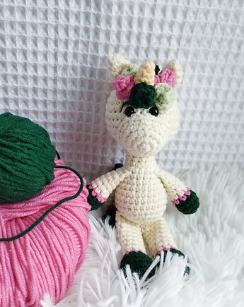 Mini jednorożec, unicorn, szydlAnki