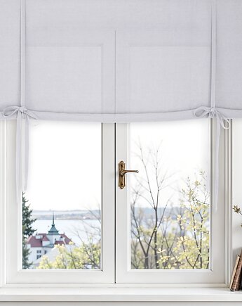 Roleta podwijana light gray heavy, so linen!