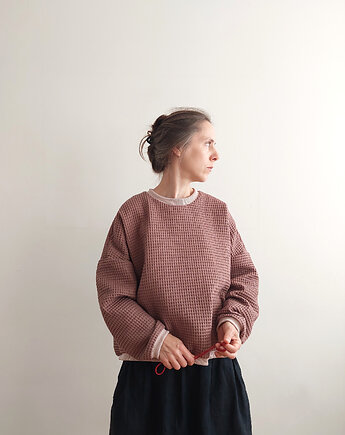 Bluza Wafel "W_02" orzech, madebyjokpa
