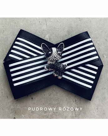 Broszka z Pieskiem  Buldog  NEW Dogs Collection, Pudrowy Różowy
