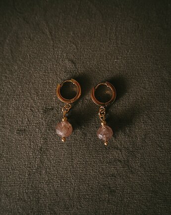 Kolczyki z zawieszką z kamienia naturalnego, MAYBEJWLR