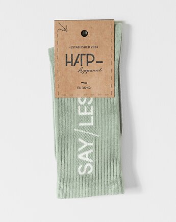 Skarpetki SAY LESS zielone, HARP TEAM