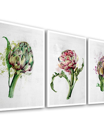 OBRAZ NA PŁÓTNIE -KARCZOCHY 3 części 50x70cm, LUdesign gallery