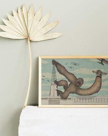 Plakat Kingkong MTP, Dorota Piechocińska ilustraDORA