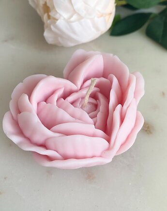 Świeca sojowa dekoracyjna "Rose Heart" 75x38mm różowa, Coccola JEWELLERY