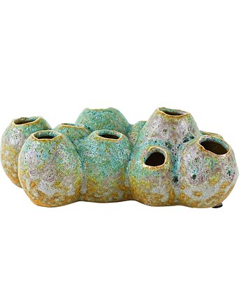 Wazon ceramiczny - flower frog, duński design, lata 60, produkcja: Dania, Przetwory design