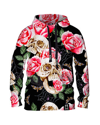 Męska Bluza z kapturem DR.CROW Skull in Roses, DrCrow