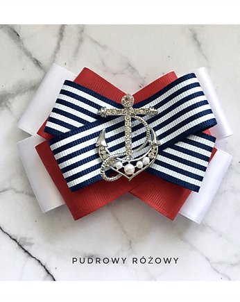 Brosza Marynarska MARINE  NOWOŚĆ!, Pudrowy Różowy