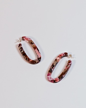 Kolczyki Liana w kolorze Raspberry, NINIcoJewelry