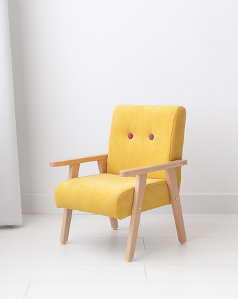 Fotelik dla dziecka- MINI MODELINI Yellow, Modelina Home