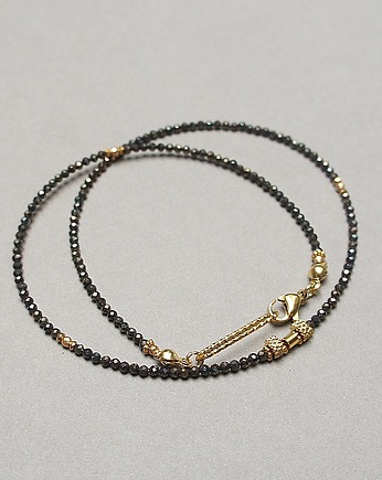 Spinel brązowy vol. 2 /choker/ 3.11.25w - Szlachetna kolekcja, KiKa pracownia