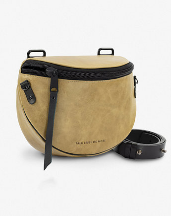 Skórzana torebka damska OLIVE GREEN Monkey, TALK LESS DO MORE