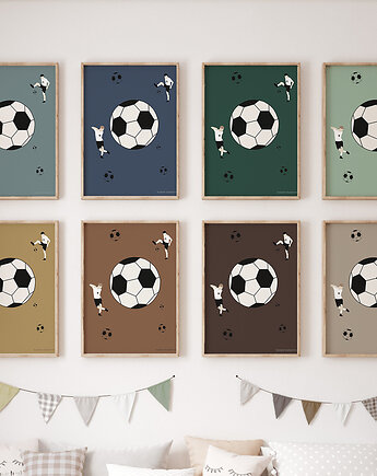 Plakat dla dzieci Soccer, Humpty Dumpty Room Decoration