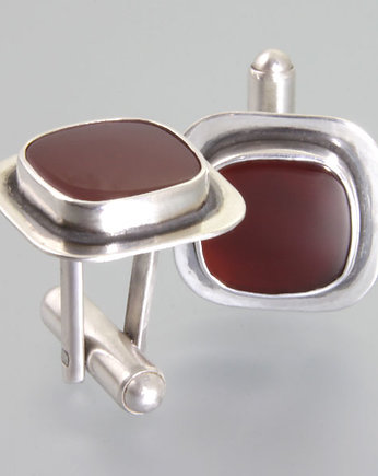 Z karneolami - spinki do mankietów, Marta Kepska