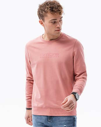 Bluza męska bez kaptura z nadrukiem - różowa B1160, OSOBY - Prezent dla Chłopaka