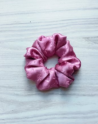 Jedwabna frotka scrunchie herbaciany róż, BARLA