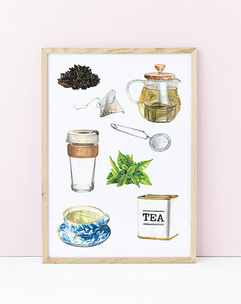 Miłośnik herbaty - grafika, Aleksandra Stanglewicz
